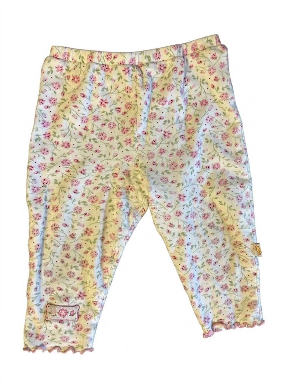 Vintage Disney Classic Pooh Winnie the Pooh Floral ruffled pants Size 12M Y2K